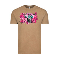 In October We Wear Pink Cancer Awareness Vintage Tee | Teevron