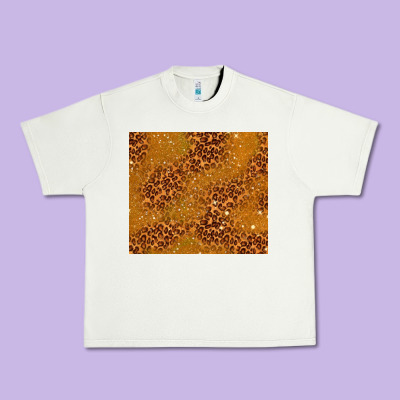Glitter Cowhide Urban Heavy Tee Designed By Tumblerdesignbyshophia