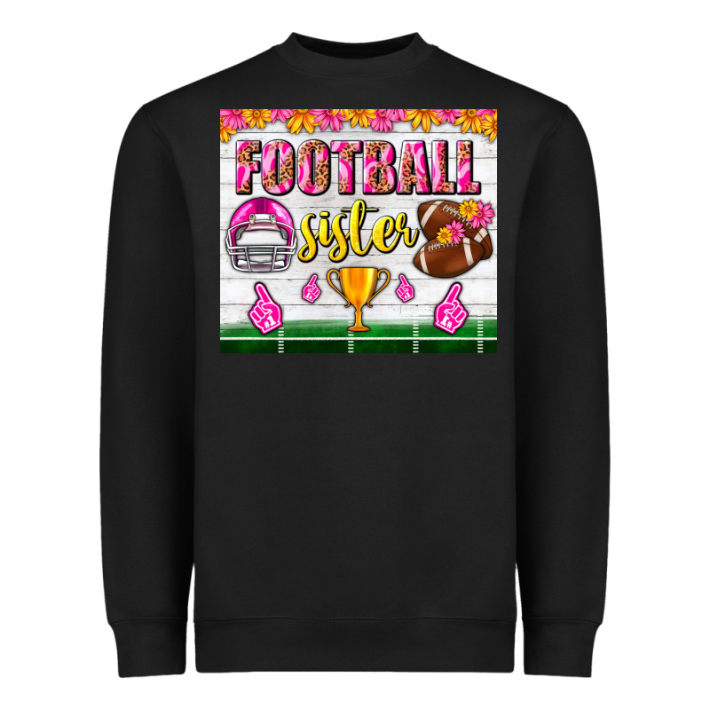 Football Sister Tumbler Heavyweight Sweatshirt by BundleAndBundleShop | Teevron