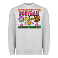 Heather Grey football sister tumbler Heavyweight Sweatshirt - BundleAndBundleShop