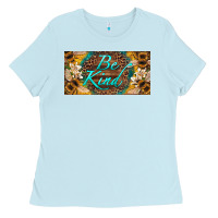 Baby Blue be kind bees license plate Ladies Tee - Artiststas