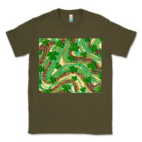 Army Green shamrock leopard Classic Tee - RanaPortraitStore