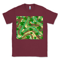 Burgundy shamrock leopard Classic Tee - RanaPortraitStore