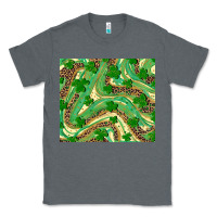 Charcoal Heather shamrock leopard Classic Tee - RanaPortraitStore