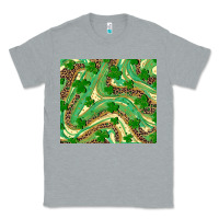 Heather Grey shamrock leopard Classic Tee - RanaPortraitStore