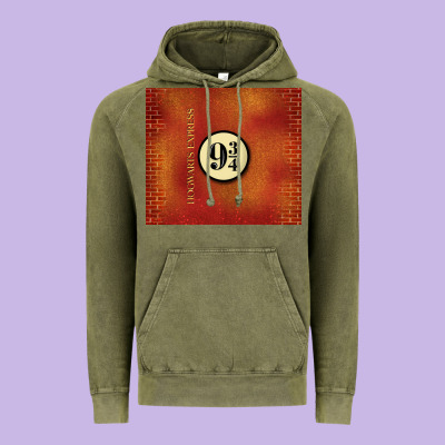 Magical Train Station Vintage Hoodie Designed By Tumblerdesignbyshophia
