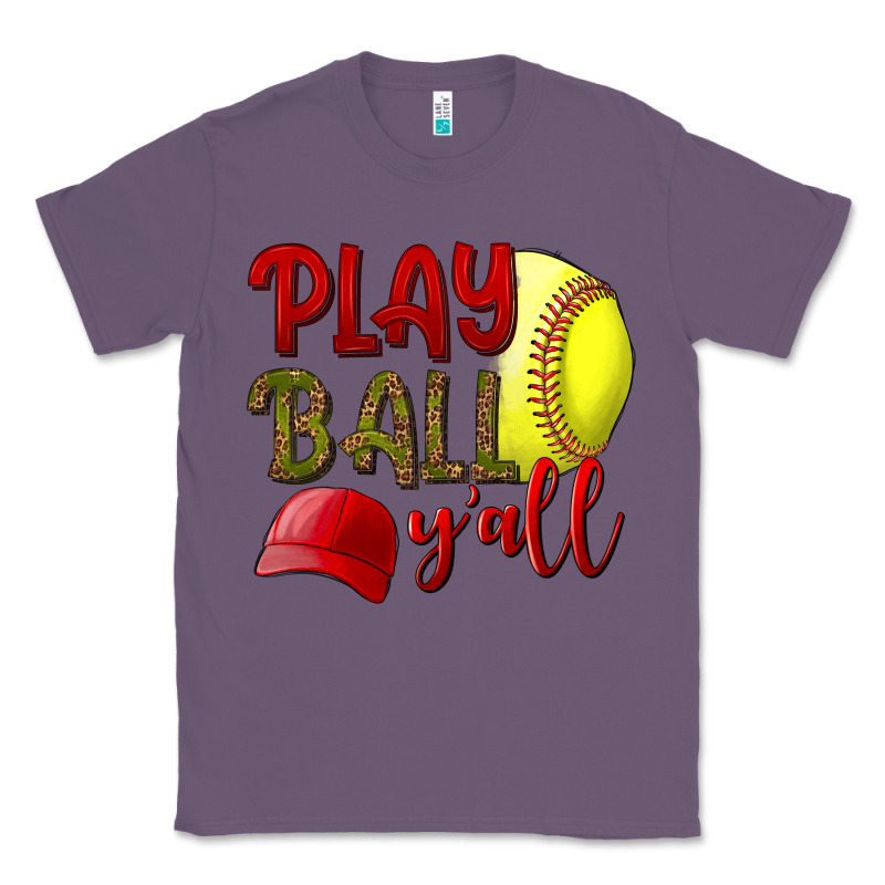 Play Ball Y'all Softball Classic Tee by NancyCooperArtShop | Teevron
