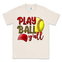 Natural Play ball y'all Softball Classic Tee - NancyCooperArtShop