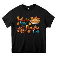 Black Autumn Skies Pumpkin Pies Heavy Core Tee - BundleAndBundleShop