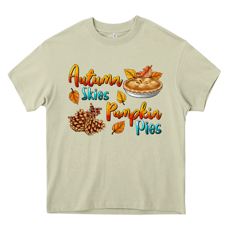 Autumn Skies Pumpkin Pies Heavy Core Tee by BundleAndBundleShop | Teevron