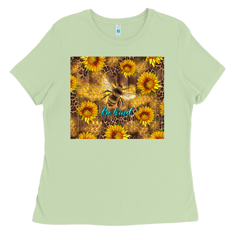 Be Kind Bee And Sunflowers Ladies Tee by Artiststas | Teevron