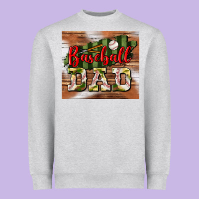 Baseball Dad Tumbler Heavyweight Sweatshirt Designed By Bundleandbundleshop