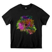 Black halloween spider web for patches Heavy Core Tee - BundleAndBundleShop