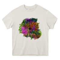 Cream halloween spider web for patches Heavy Core Tee - BundleAndBundleShop