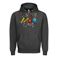 Charcoal Heather Teacher Calus Zipper Hoodie - CowhideDigitalArt