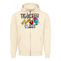 Sandshell Teacher Calus Zipper Hoodie - CowhideDigitalArt