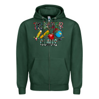 Sports Green Teacher Calus Zipper Hoodie - CowhideDigitalArt