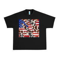 Black cowhide amerikan flag Urban Heavy Tee - TumblerDesignByShophia