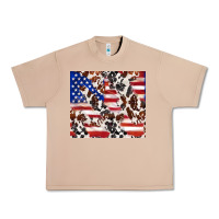 Burro cowhide amerikan flag Urban Heavy Tee - TumblerDesignByShophia