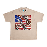 French Oak cowhide amerikan flag Urban Heavy Tee - TumblerDesignByShophia