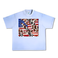 Grape Ice cowhide amerikan flag Urban Heavy Tee - TumblerDesignByShophia
