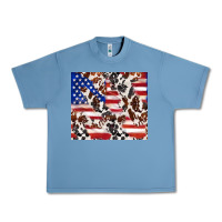 Pebble Blue cowhide amerikan flag Urban Heavy Tee - TumblerDesignByShophia
