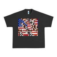 Pigment Black cowhide amerikan flag Urban Heavy Tee - TumblerDesignByShophia