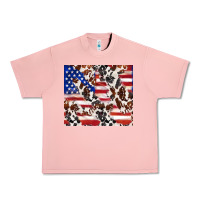 Salmon cowhide amerikan flag Urban Heavy Tee - TumblerDesignByShophia