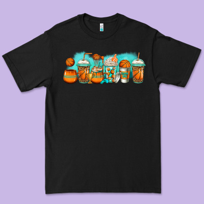 Basketball Coffee Cups Premium Tee Designed By Jasminsmagicworld