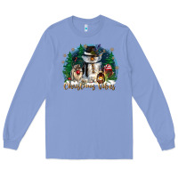Colony Blue christmas vibes Long Sleeve Tee - CowGirlArtShop