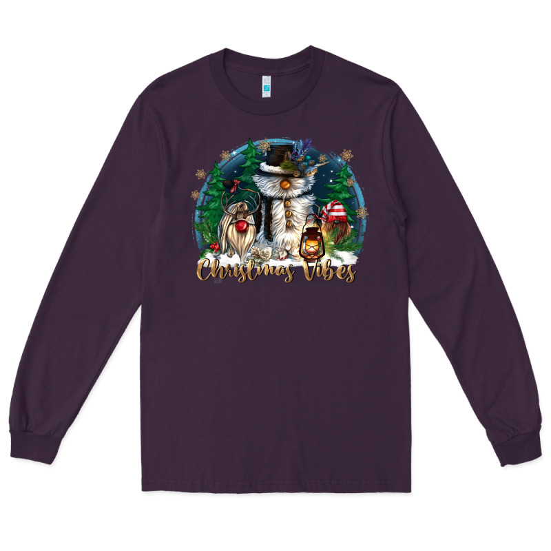 Christmas Vibes Long Sleeve Tee by CowGirlArtShop | Teevron