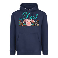 Navy show mom pig Heavyweight Hoodie - Artiststas