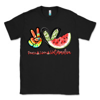 Black Peace love watermelon Classic Tee - NancyCooperArtShop