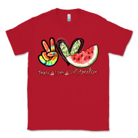 Red Peace love watermelon Classic Tee - NancyCooperArtShop