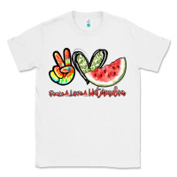 White Peace love watermelon Classic Tee - NancyCooperArtShop