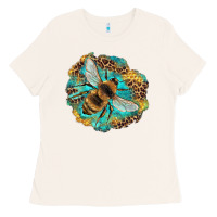 Bone leopard honeycomb with bee Ladies Tee - Artiststas