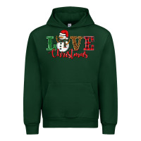 Forest Green love christmas snowman Urban Hoodie - BarkalooDesign