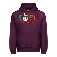 Mauve Wine love christmas snowman Urban Hoodie - BarkalooDesign