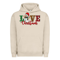 Pigment French Oak love christmas snowman Urban Hoodie - BarkalooDesign