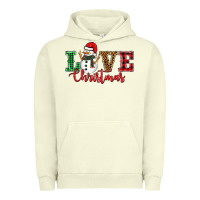 Pigment Pistachio love christmas snowman Urban Hoodie - BarkalooDesign