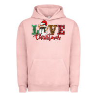 Pigment Salmon love christmas snowman Urban Hoodie - BarkalooDesign