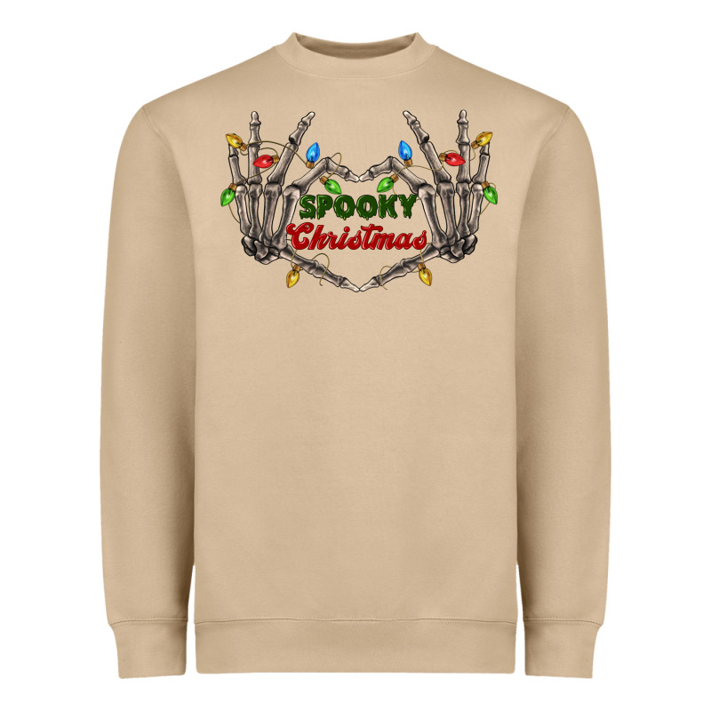 Spooky Christmas Skeleton Hands Heavyweight Sweatshirt by FaDigitalArtStudio | Teevron
