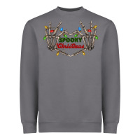 Storm spooky christmas skeleton hands Heavyweight Sweatshirt - FaDigitalArtStudio