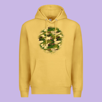 Camouflage Patch 2 Premium Hoodie Designed By Bundleandbundleshop