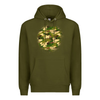 Army Green camouflage patch 2 Premium Hoodie - BundleAndBundleShop