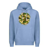 Colony Blue camouflage patch 2 Premium Hoodie - BundleAndBundleShop