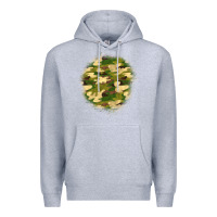 Heather Grey camouflage patch 2 Premium Hoodie - BundleAndBundleShop