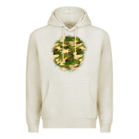 Oatmeal Heather camouflage patch 2 Premium Hoodie - BundleAndBundleShop