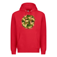 Red camouflage patch 2 Premium Hoodie - BundleAndBundleShop