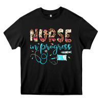 Black nurse in progress Heavy Core Tee - JahusDesignShop